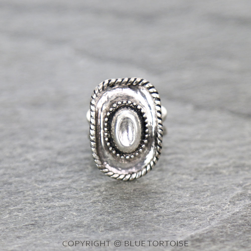 Western Cowboy Hat Cuff Ring