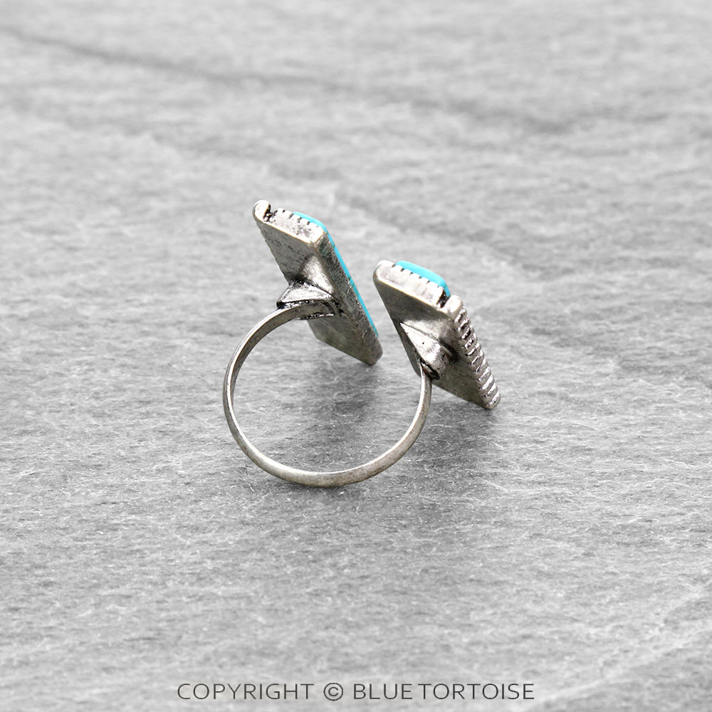 Western TQ Bar Cuff Ring - Image 3