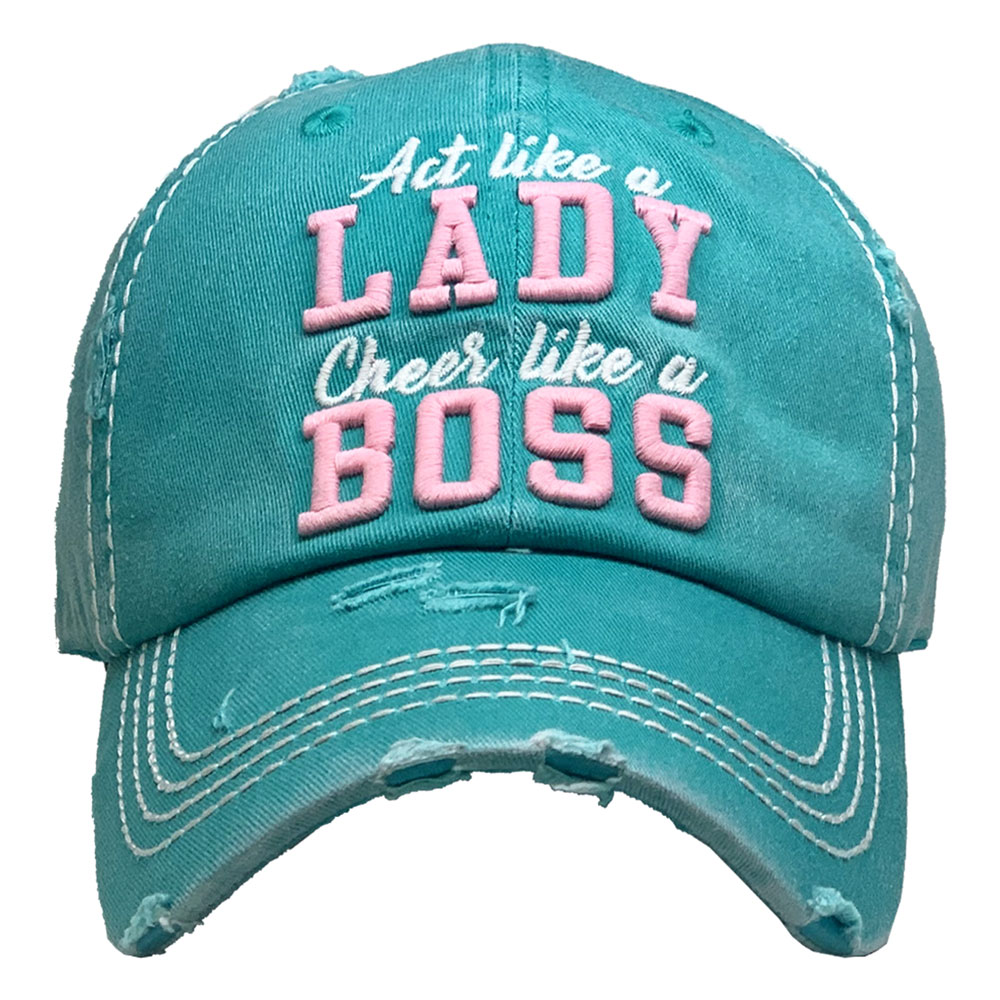 Lady Boss Washed Vintage Ball Cap