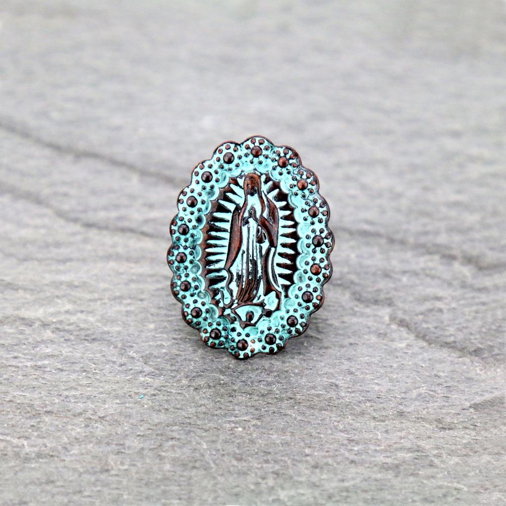Mother of Guadalupe Stretch Ring