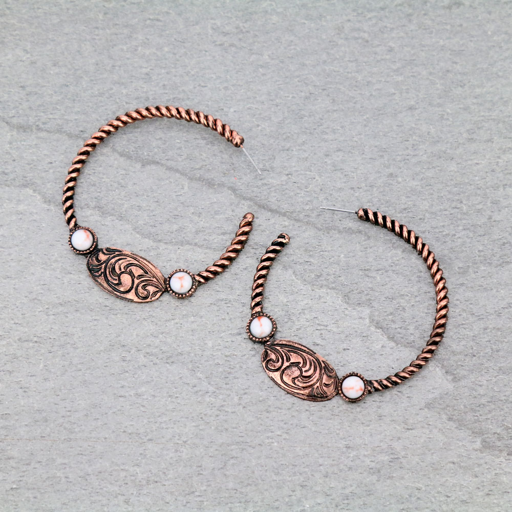 Western Style Hoop Earrings