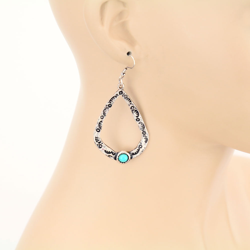 Western Teardrop Dangle Earrings - Image 2