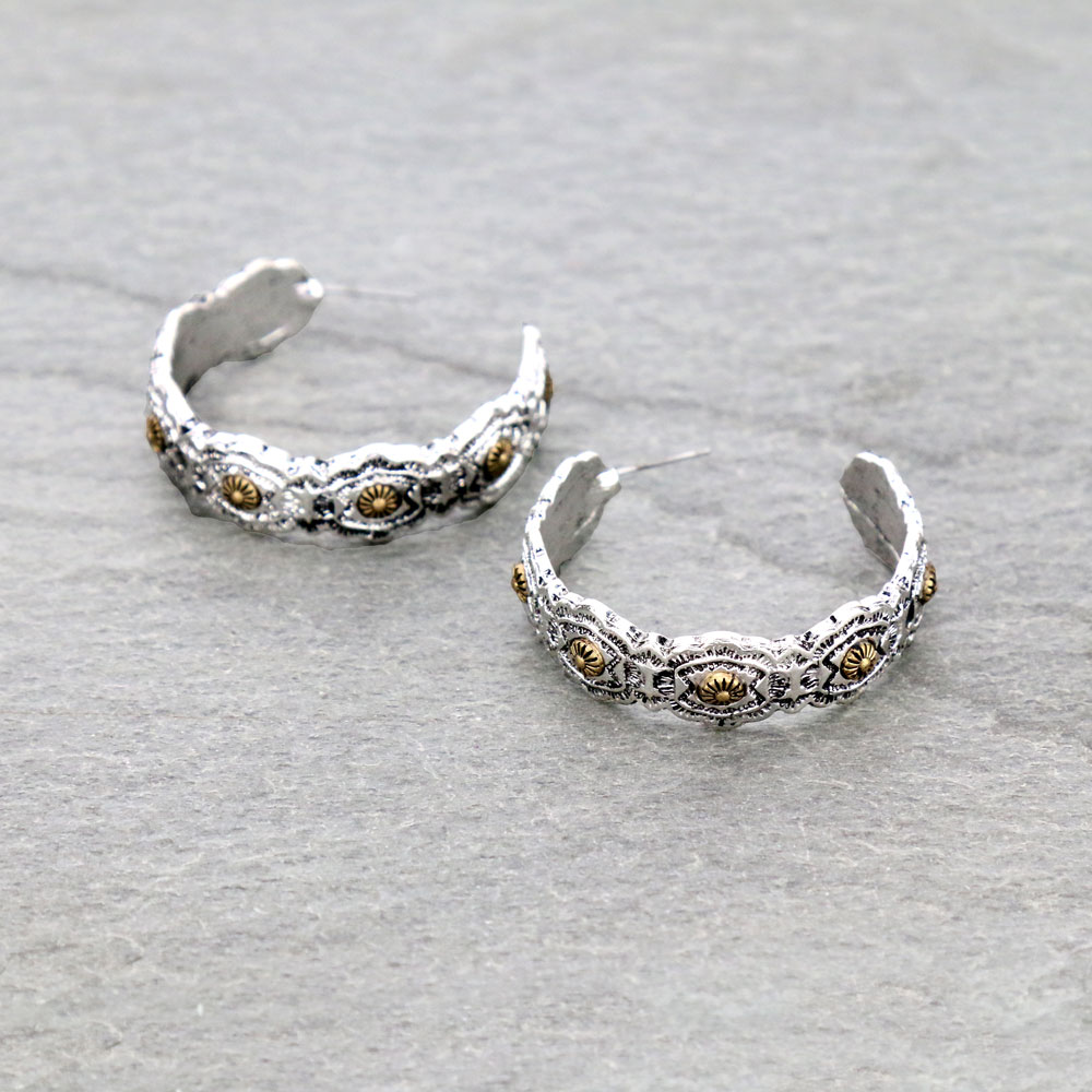 Western Chunky Hoop Earrings
