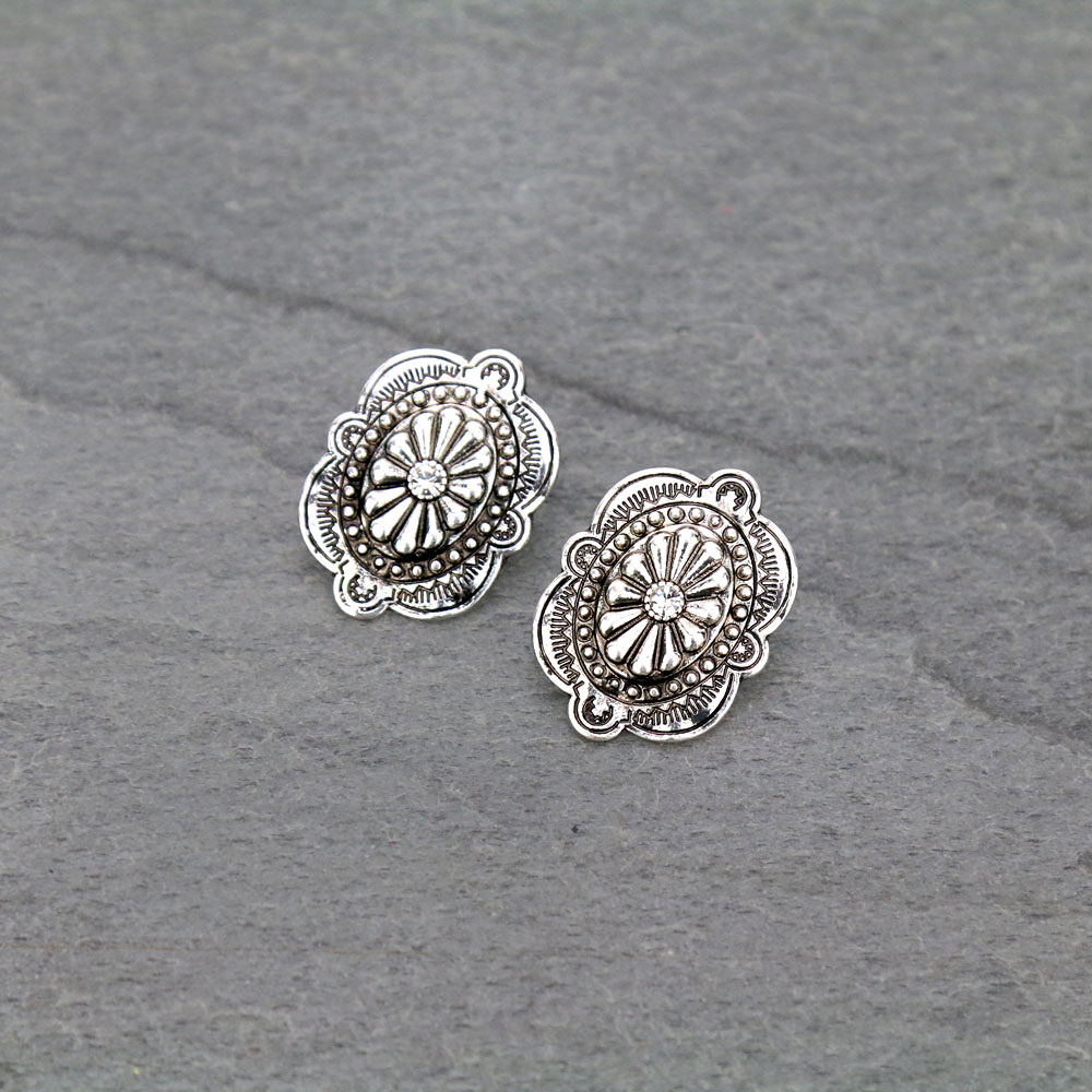 Concho Stud Earrings