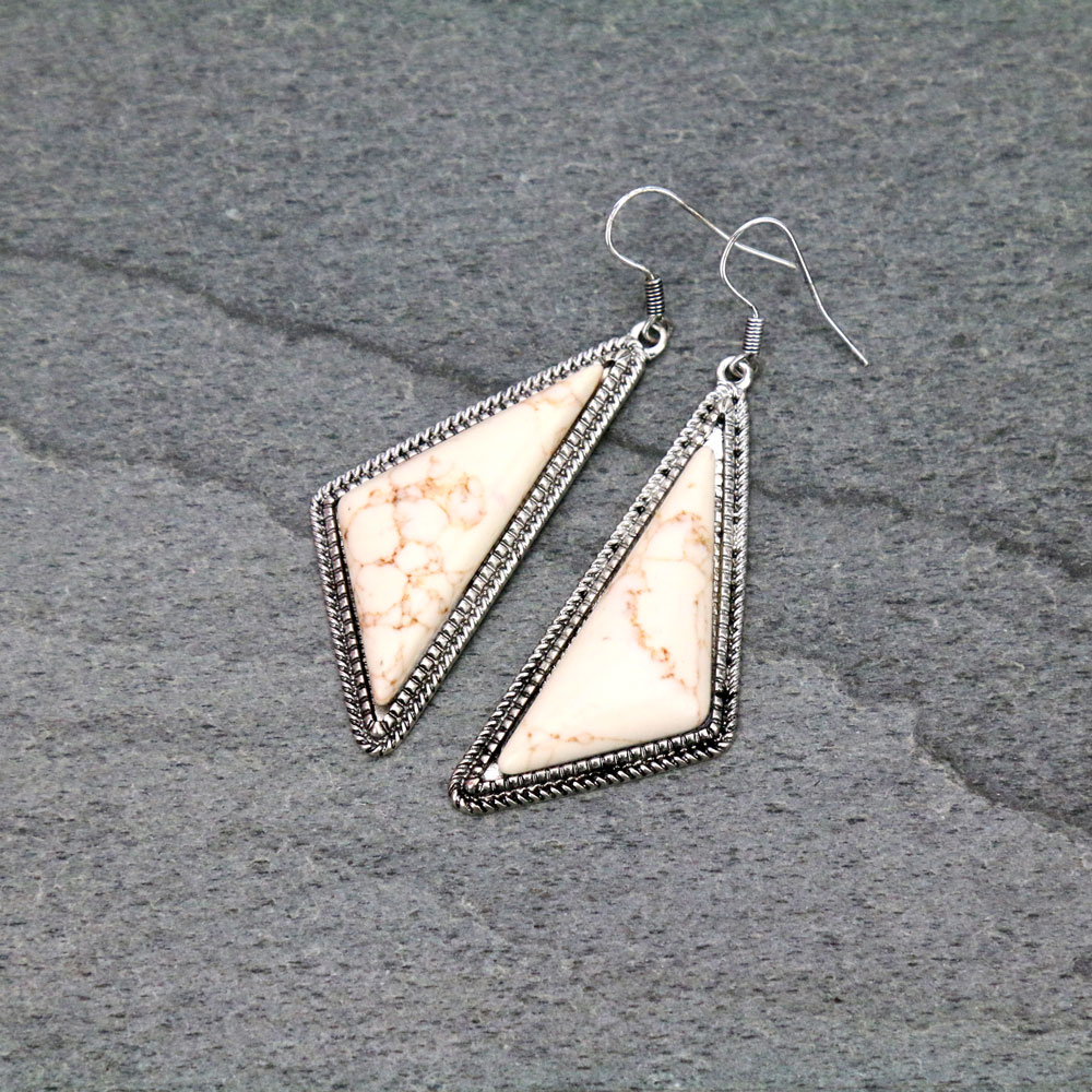 Scalene Stone Dangle Earrings