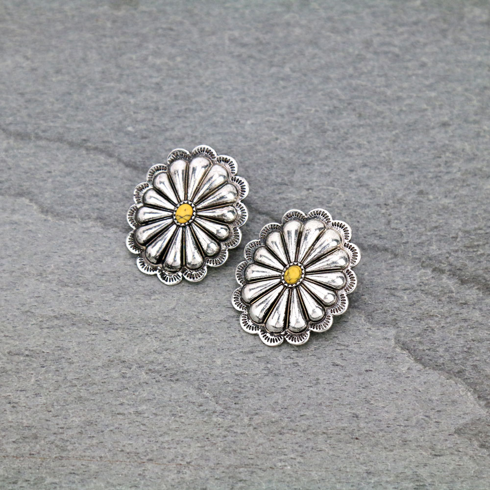 Concho Stud Earrings