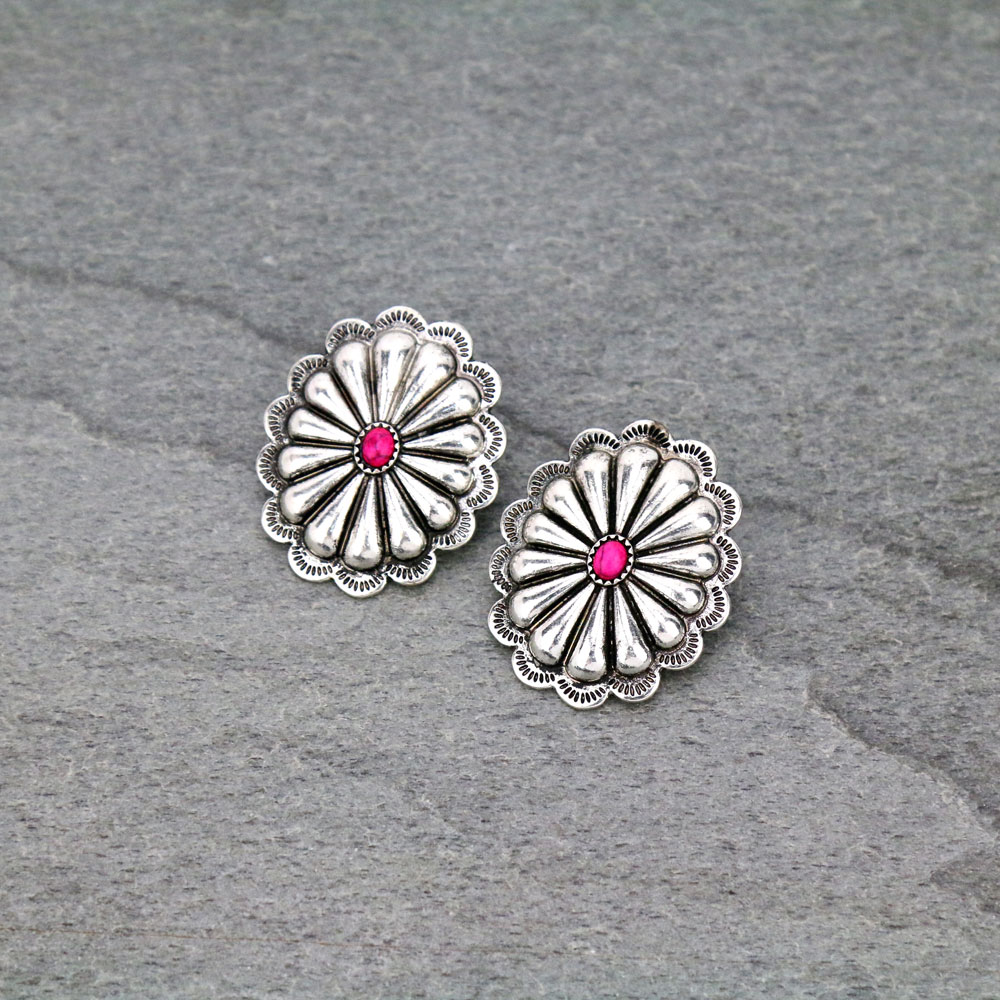 Concho Stud Earrings