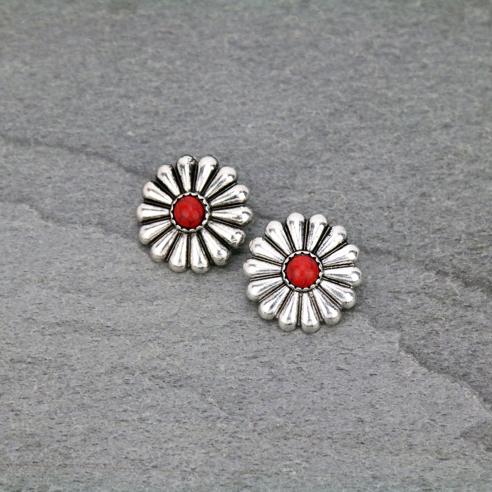 Concho Stud Earrings