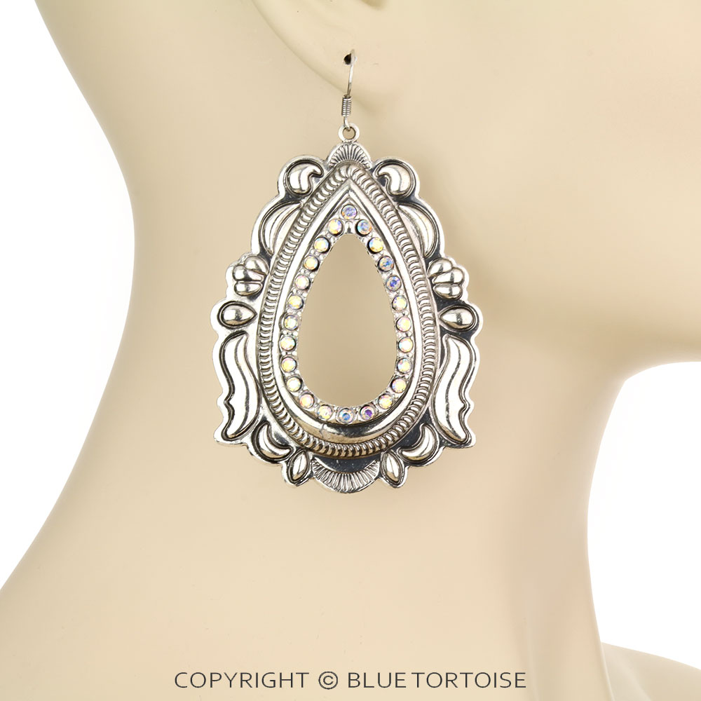 Western Concho Dangle Earrings - Image 2