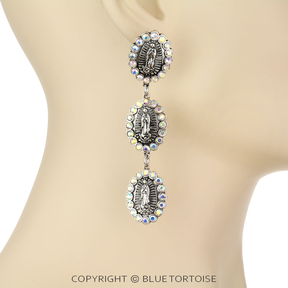 Lady Guadalupe Dangling Stud Earrings - Image 2