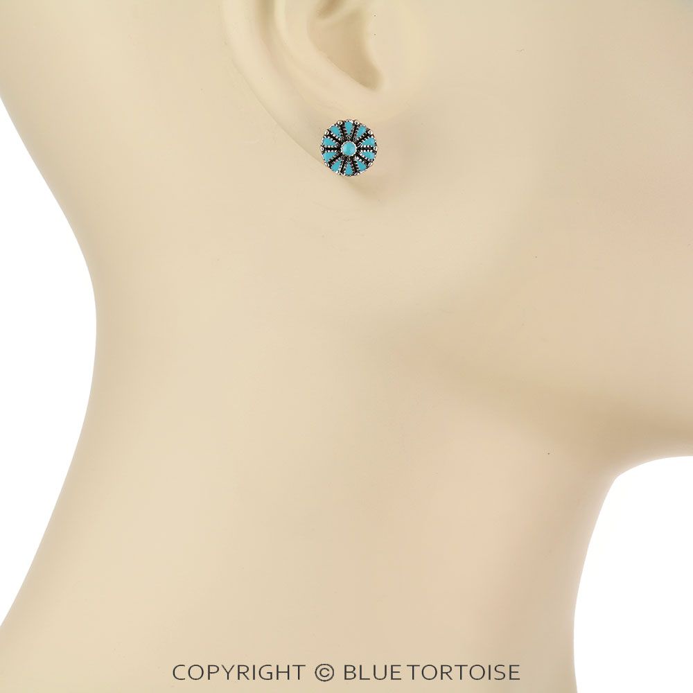 6 Pair Dainty Western Stud Earring Set - Image 3