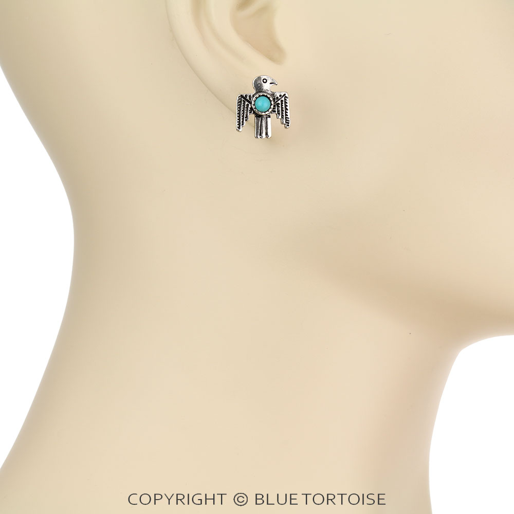 3 Pair Western Theme Stone Earring Set - Image 2