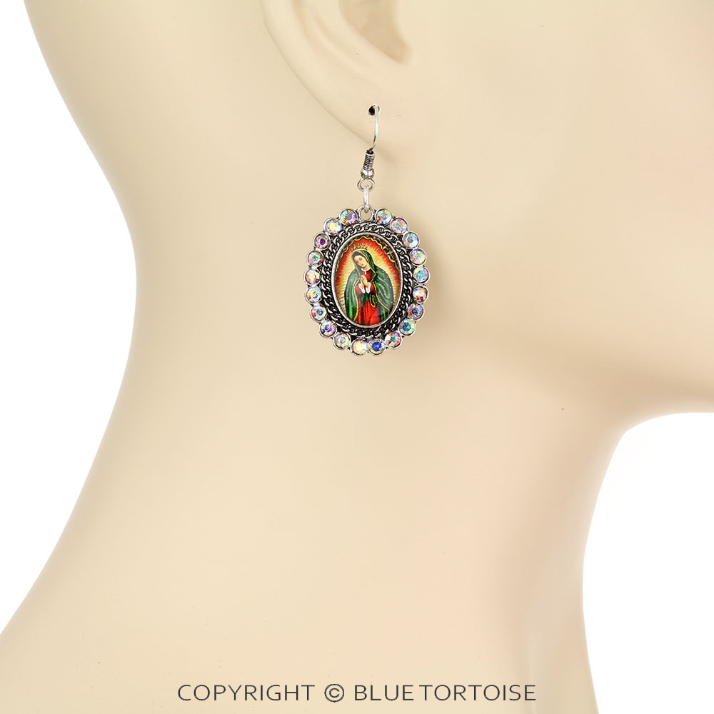 Lady Guadalupe Bubble Dangle Earrings - Image 2