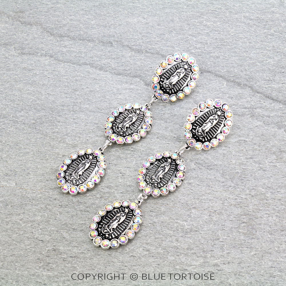 Lady Guadalupe Dangling Stud Earrings