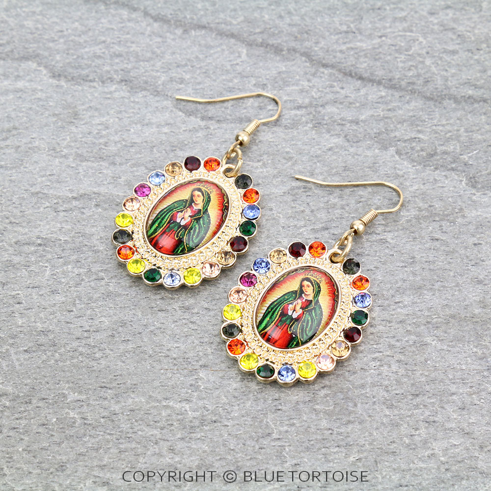 Lady Guadalupe Bubble Dangle Earrings