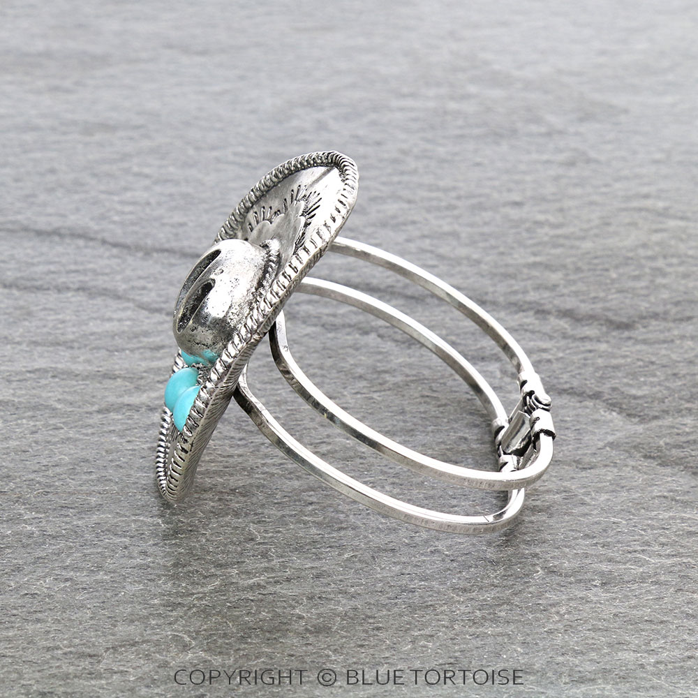 Western Cowboy Hat Hinge Bracelet - Image 3