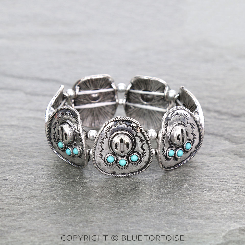 Western Cowboy Hat Stretch Bracelet