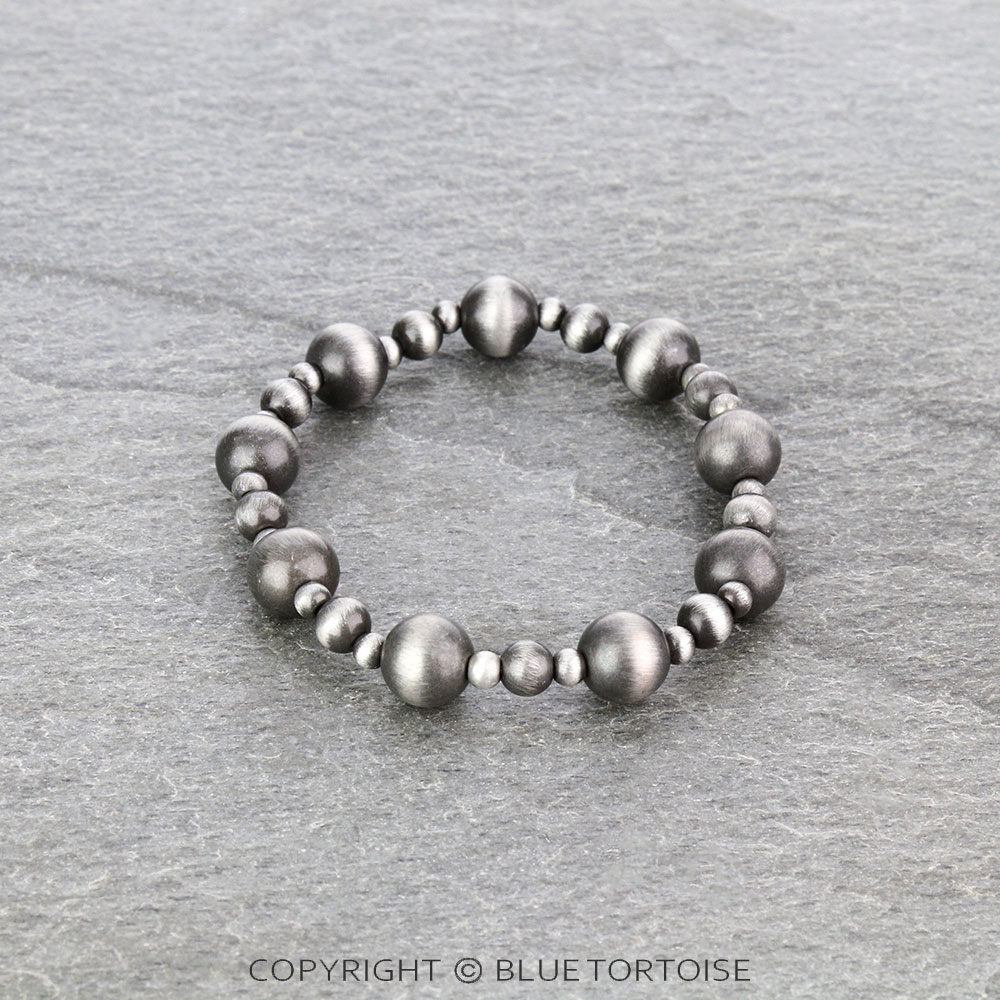 Navajo Style Pearl Stretch Bracelet