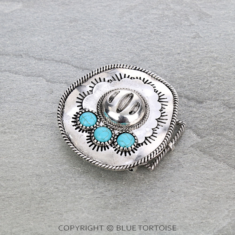 Western Cowboy Hat Belt Buckle