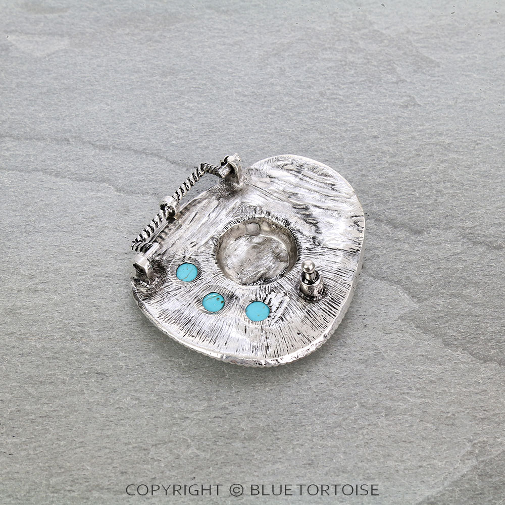 Western Cowboy Hat Belt Buckle - Image 2