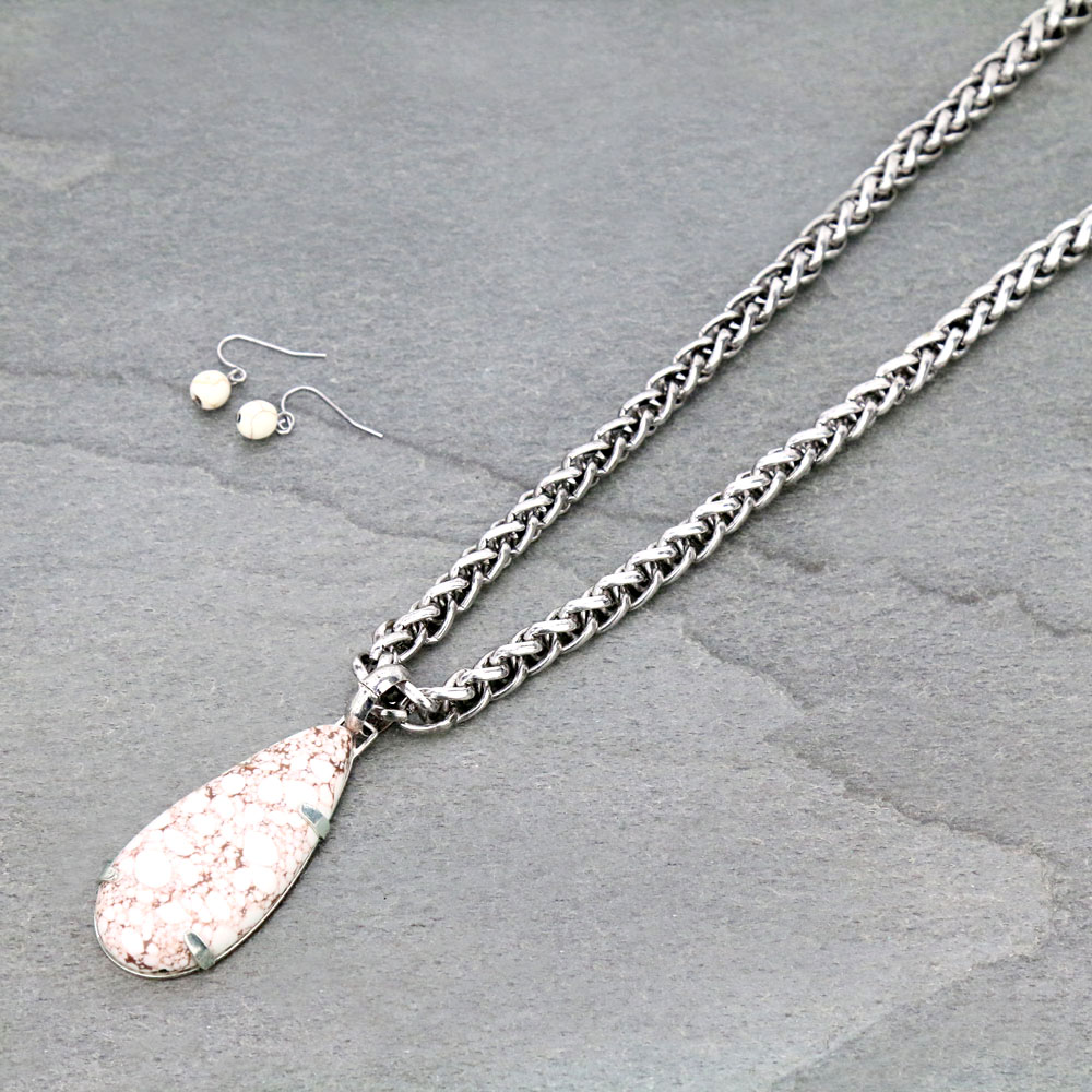 Western Teardrop Necklace Set