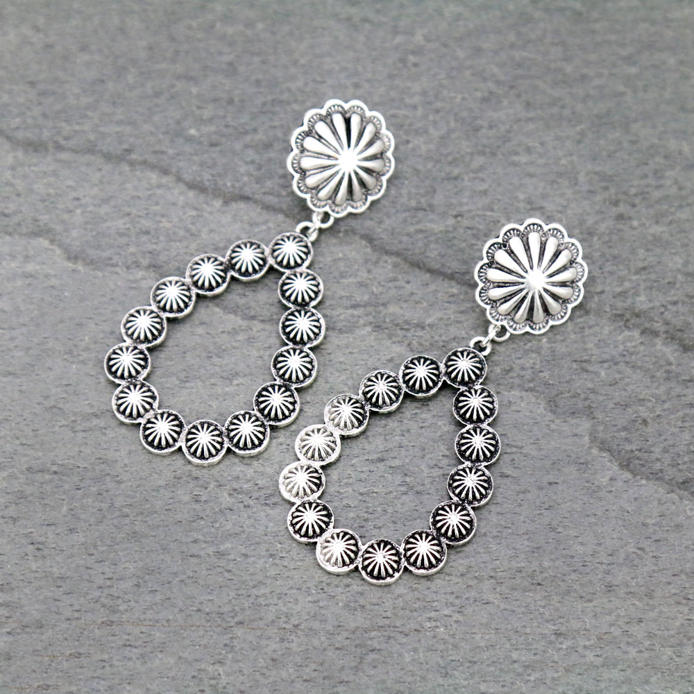 Concho Post Earrings