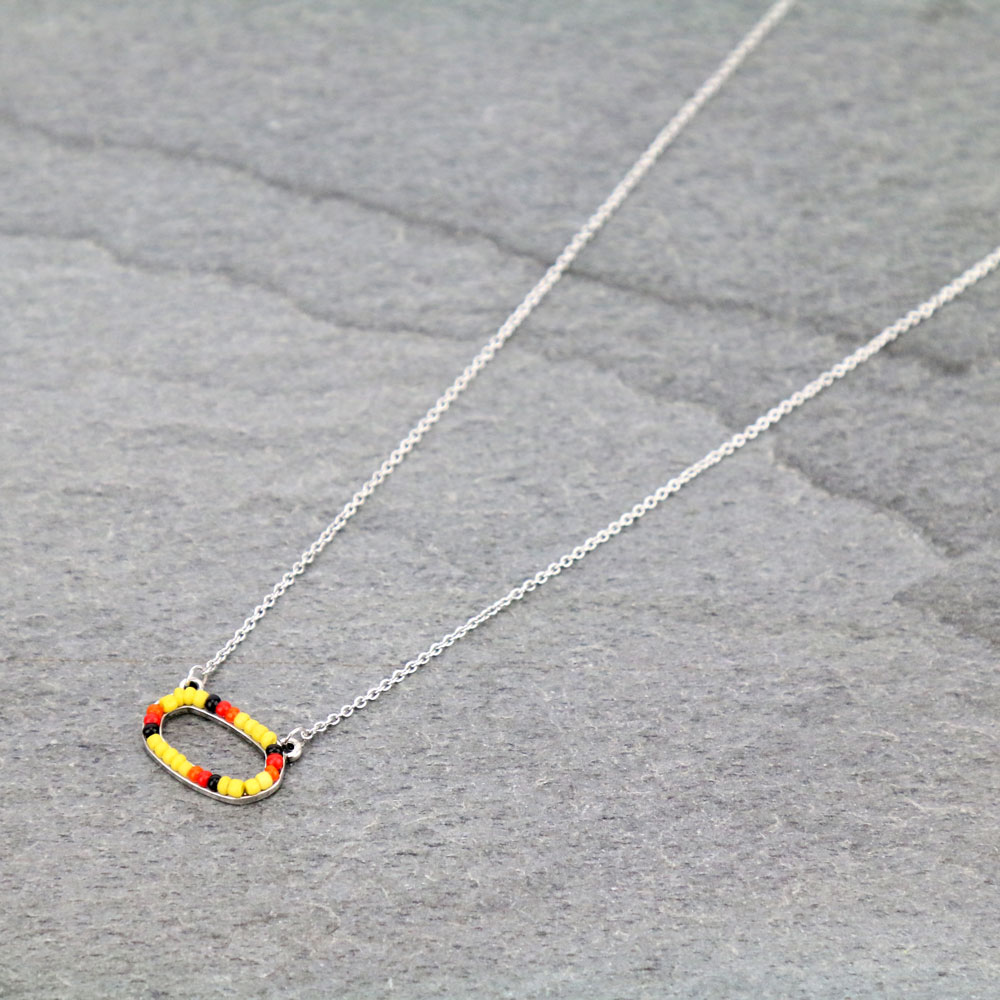 Seed Bead Pendant Necklace