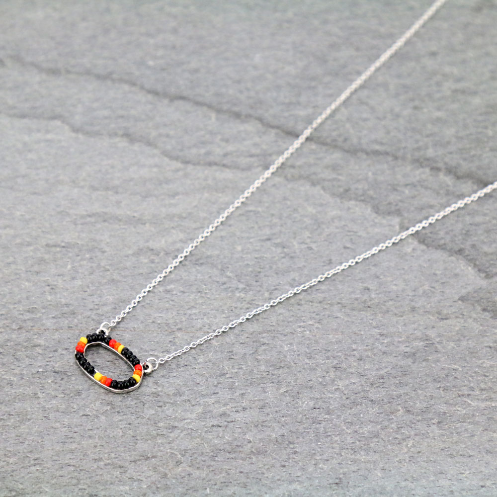 Seed Bead Pendant Necklace