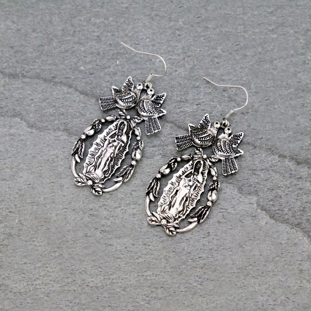 Mother of Guadalupe Dangle Earrings