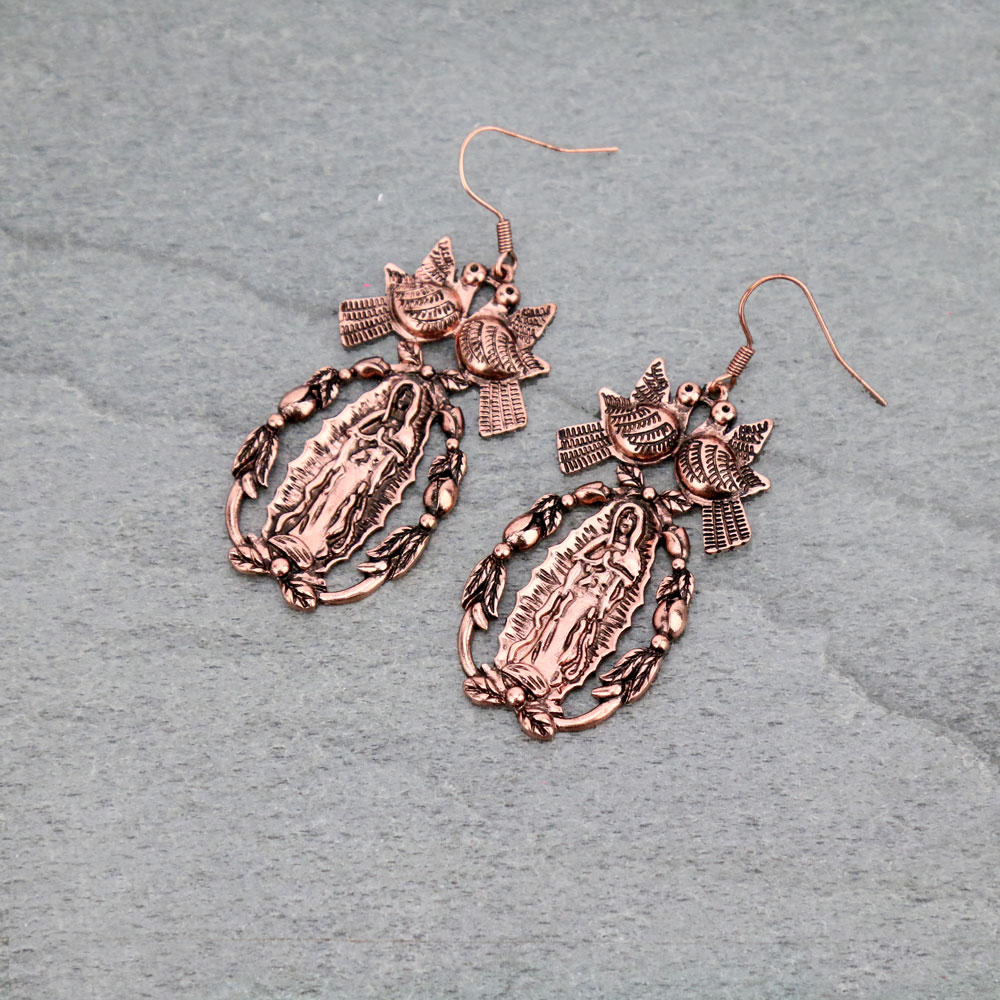 Mother of Guadalupe Dangle Earrings