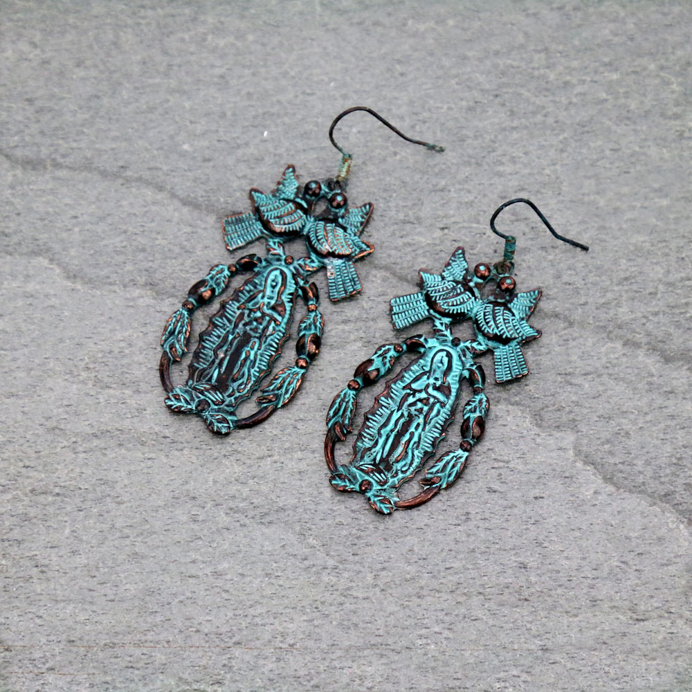 Mother of Guadalupe Dangle Earrings