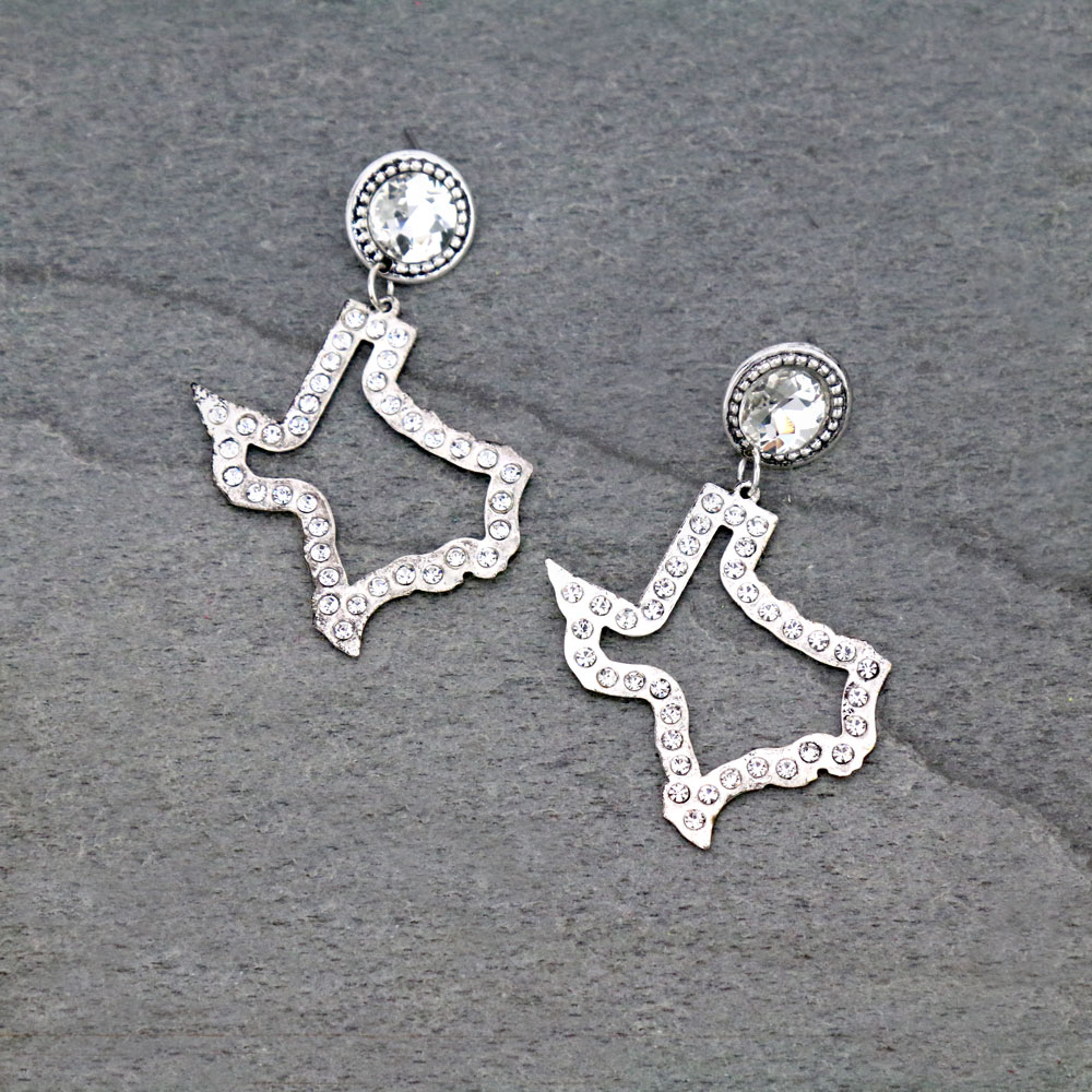 Texas Map Stud Earrings