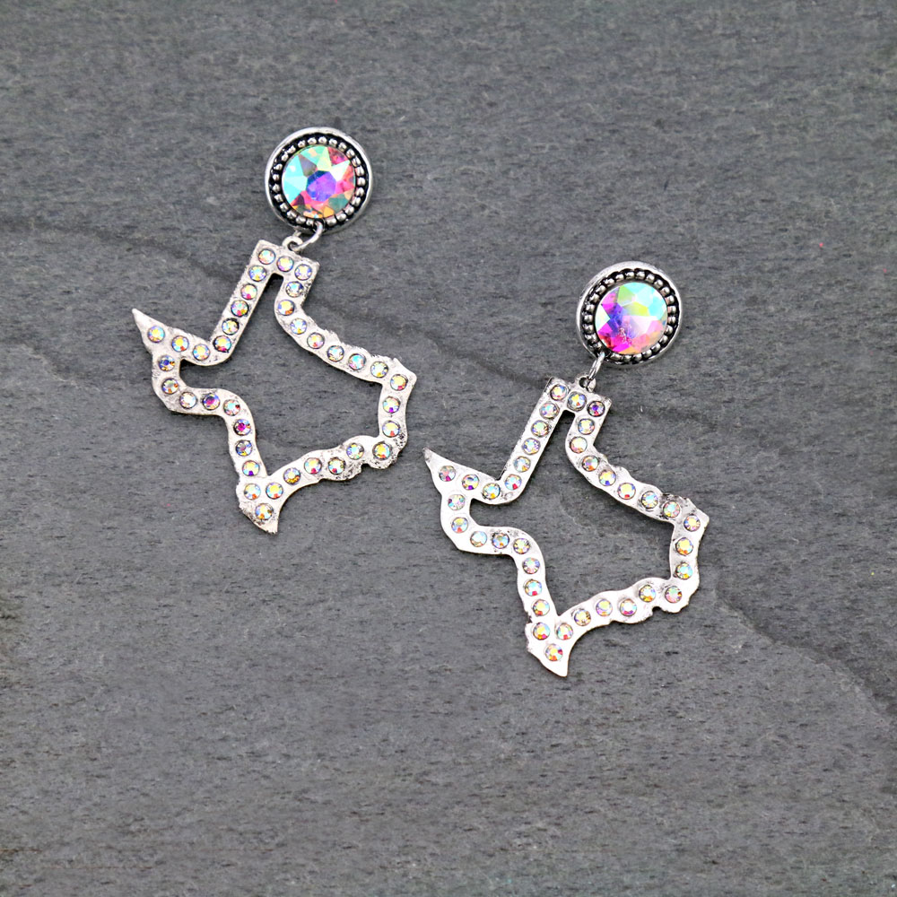 Texas Map Stud Earrings