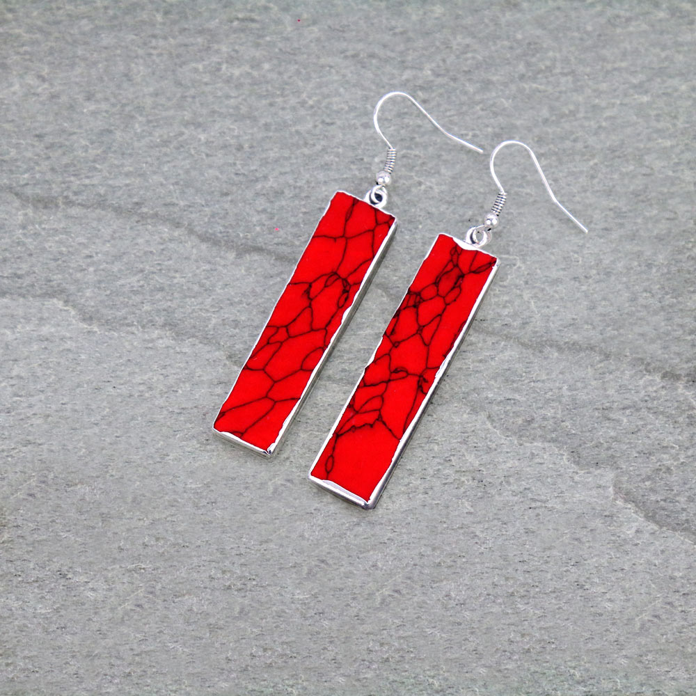 Stone Dangle Earrings
