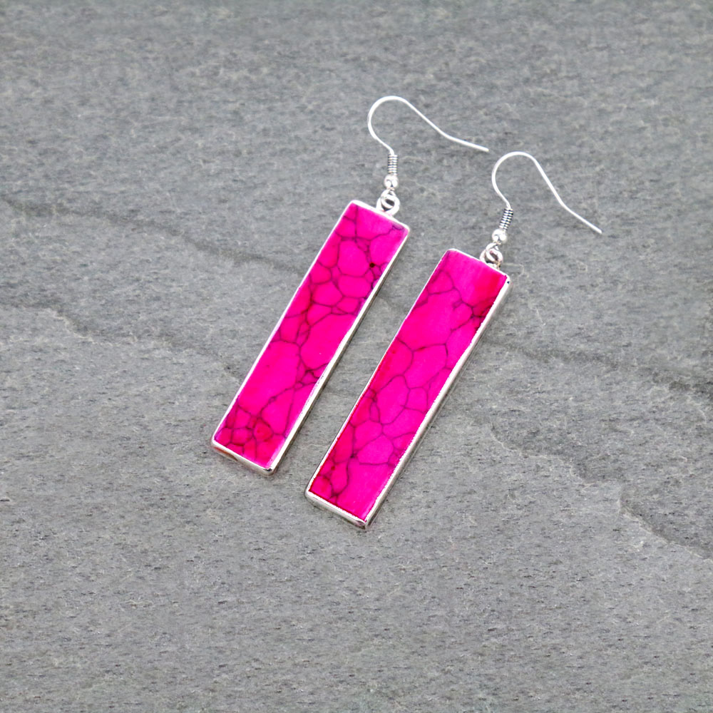 Stone Dangle Earrings