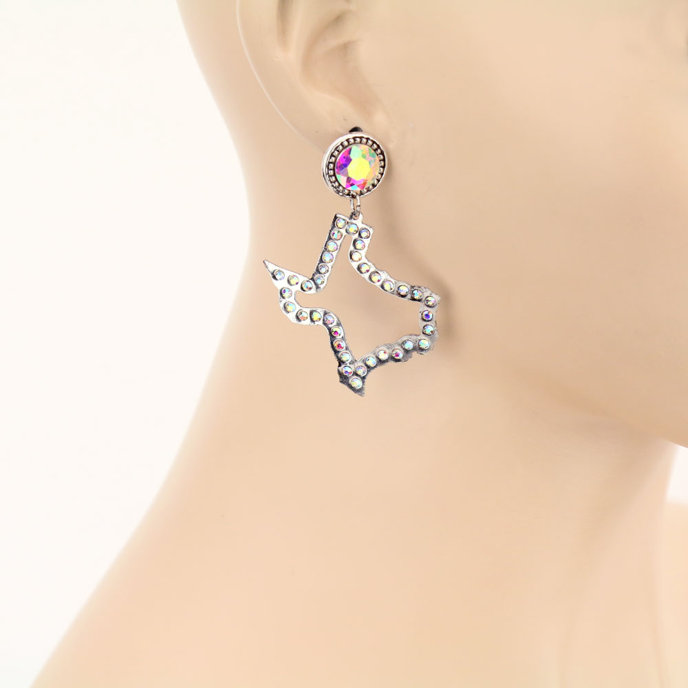 Texas Map Stud Earrings - Image 2