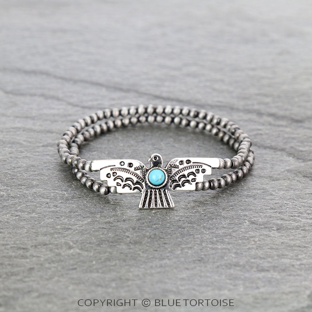 Western Thunderbird Stone Stretch Bracelet