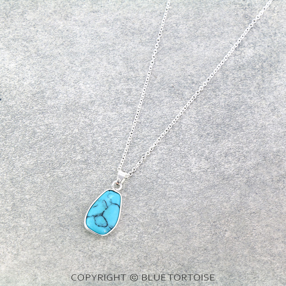 Trapezoid Shape Stone Necklace