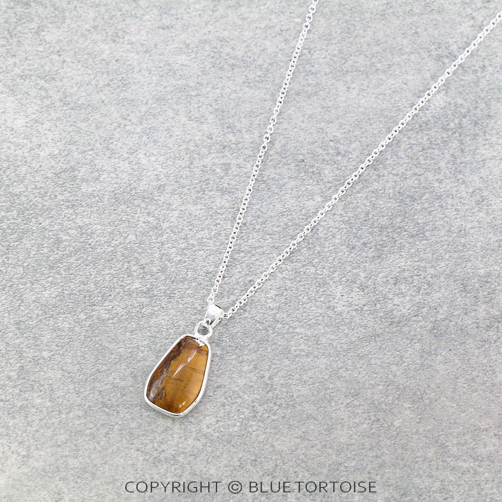 Trapezoid Shape Stone Necklace