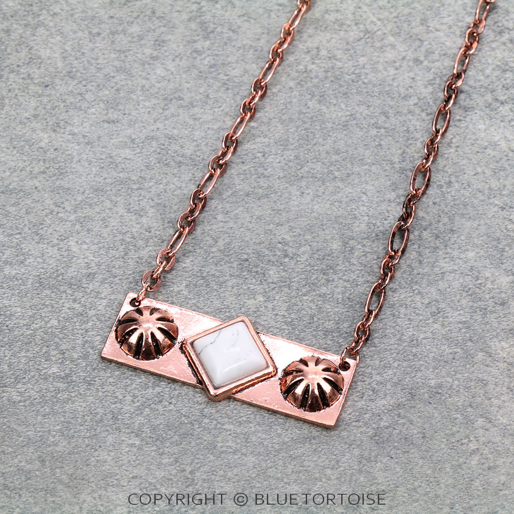 Western Stone Bar Necklace