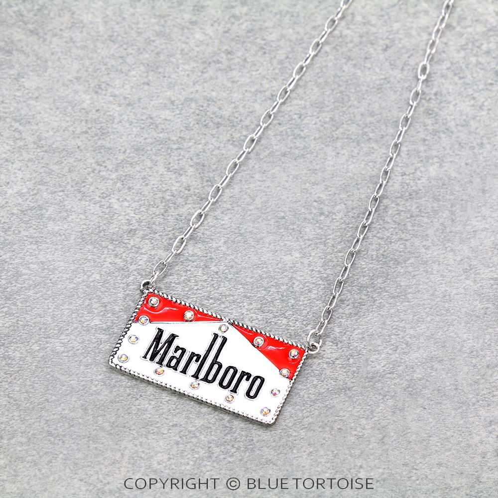 Epoxy Cigarette Logo Pendant Necklace - Image 3