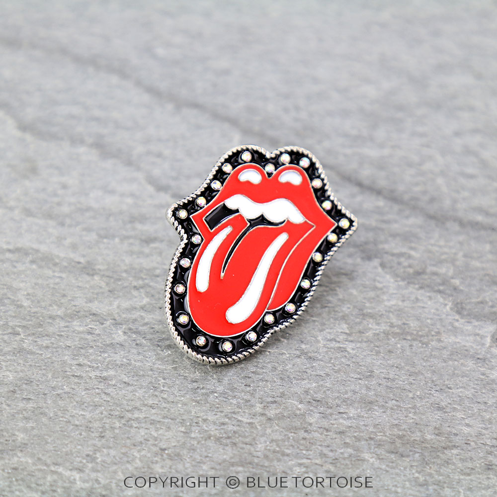 Epoxy Lips & Tongue Hat Pin