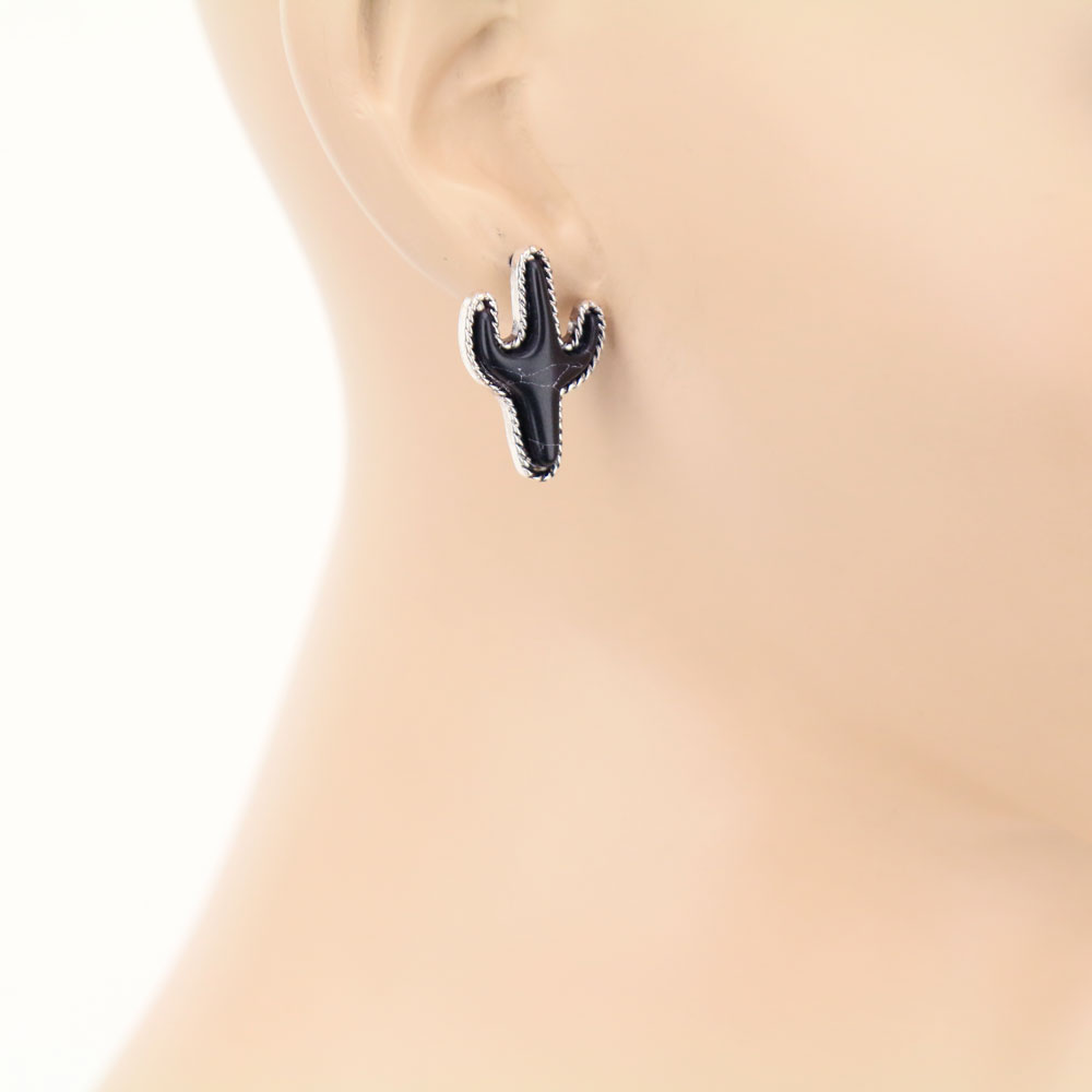 3 Pair Cactus Earring Set - Image 2
