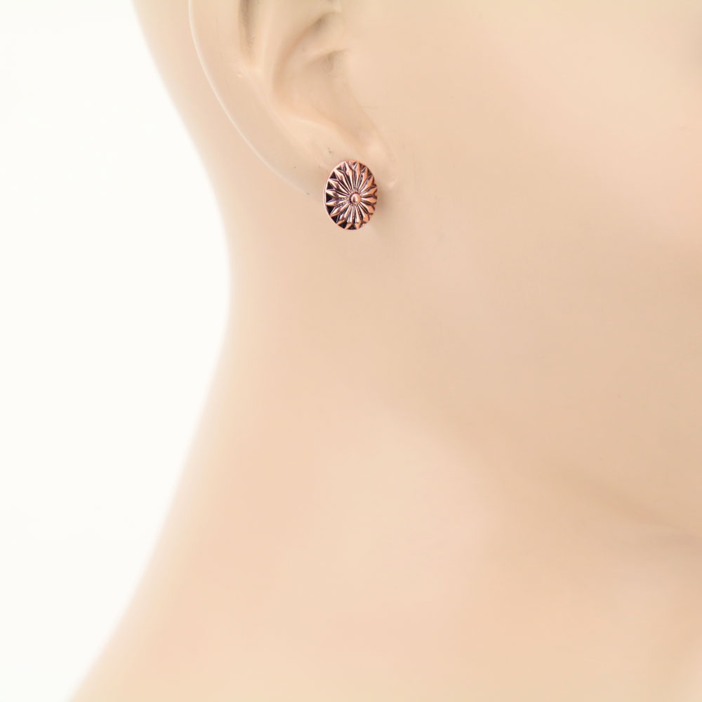 3 Pair Western Concho Earring Set - Image 4