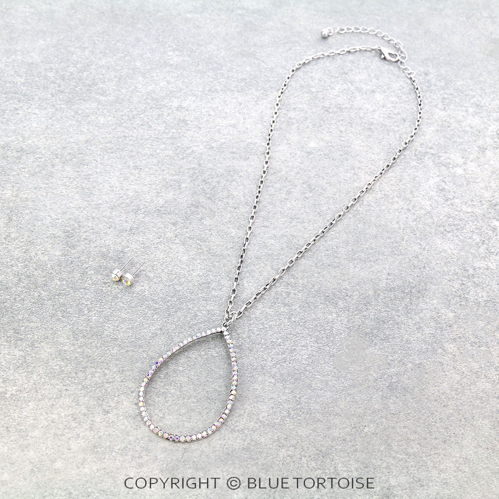 Teardrop Pendant Necklace Set