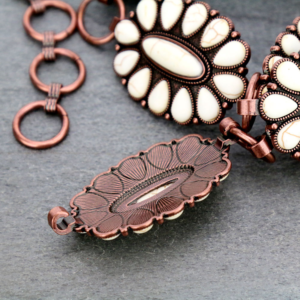 Western Concho with Stone Belt S/M - Image 3