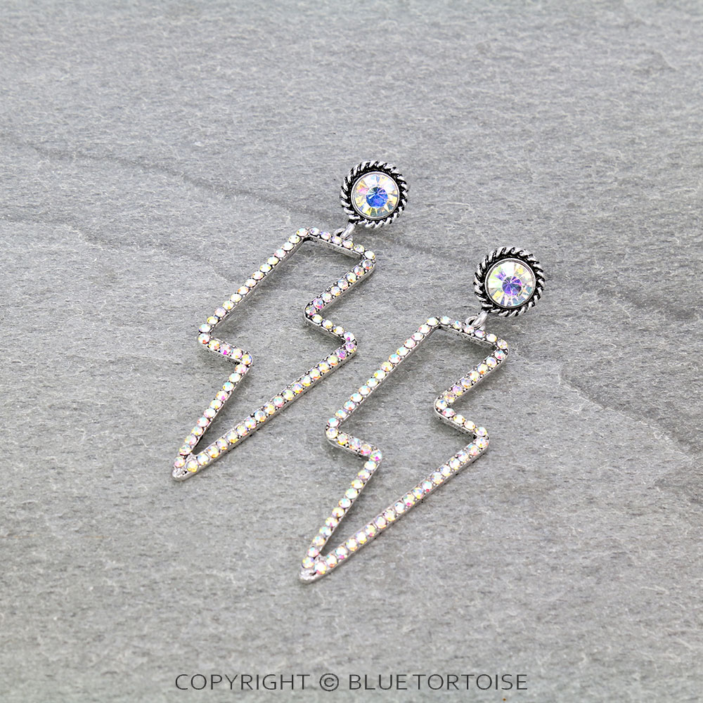 Thunder Stone Stud Earrings