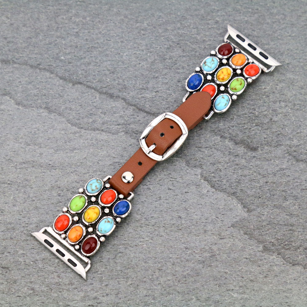 Western Style Apple Watch Leather Band