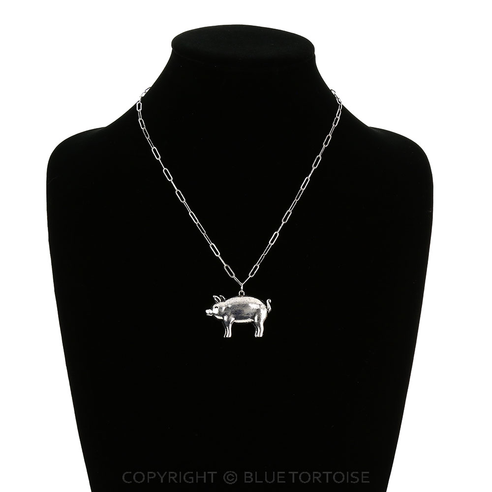 Western Pig Pendant Necklace - Image 2