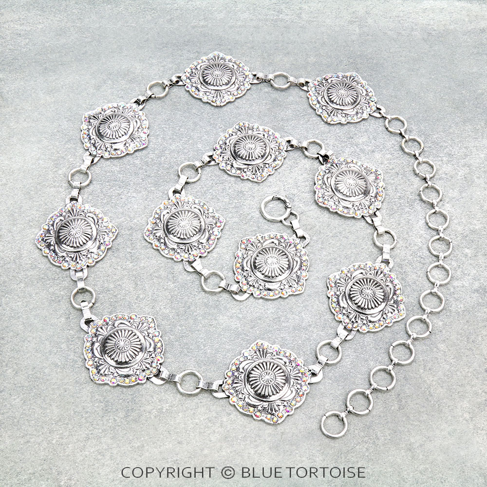 Western Concho Stone Lightweight Belt